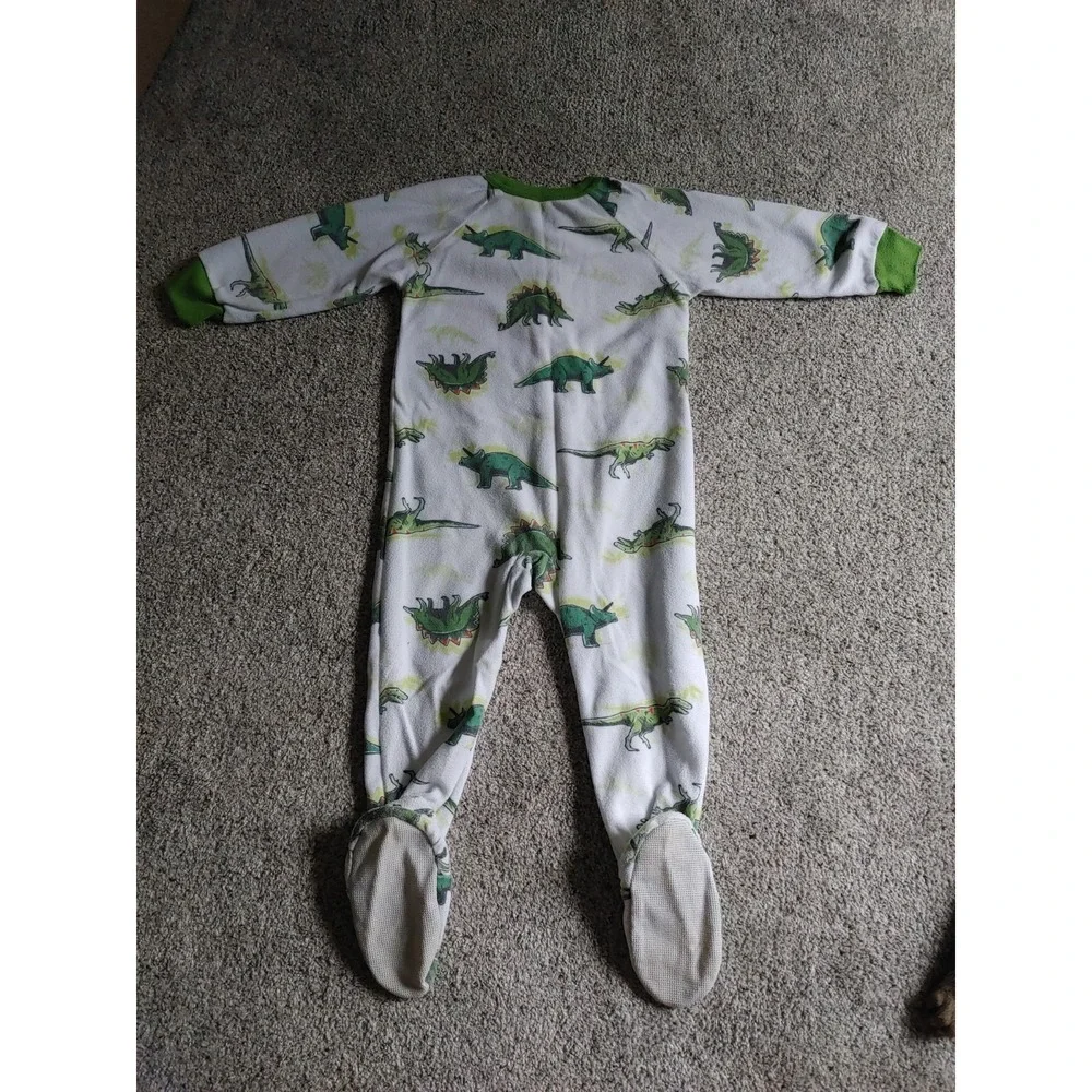 Carter's 2T Dinosaur Fleece Footed Baby Sleeper Pajamas One Piece Zipper